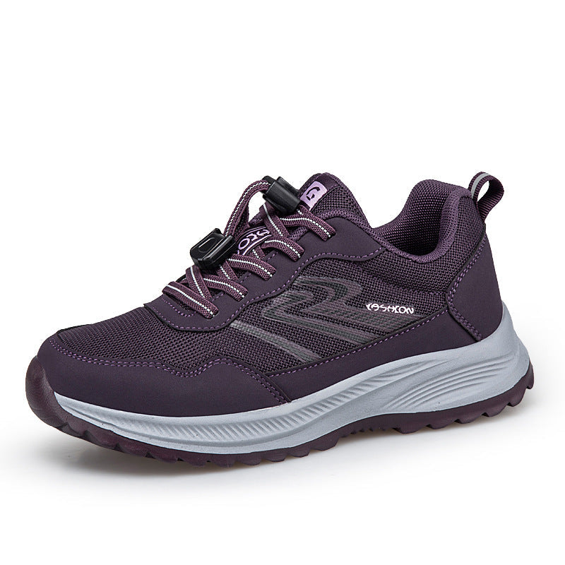 Damen Sneaker Sportlich Schnellverschluss Moderne Schuhe