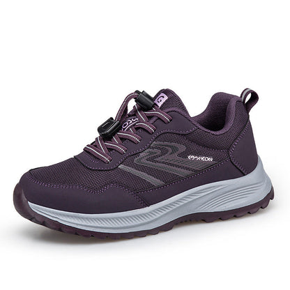 Damen Sneaker Sportlich Schnellverschluss Moderne Schuhe