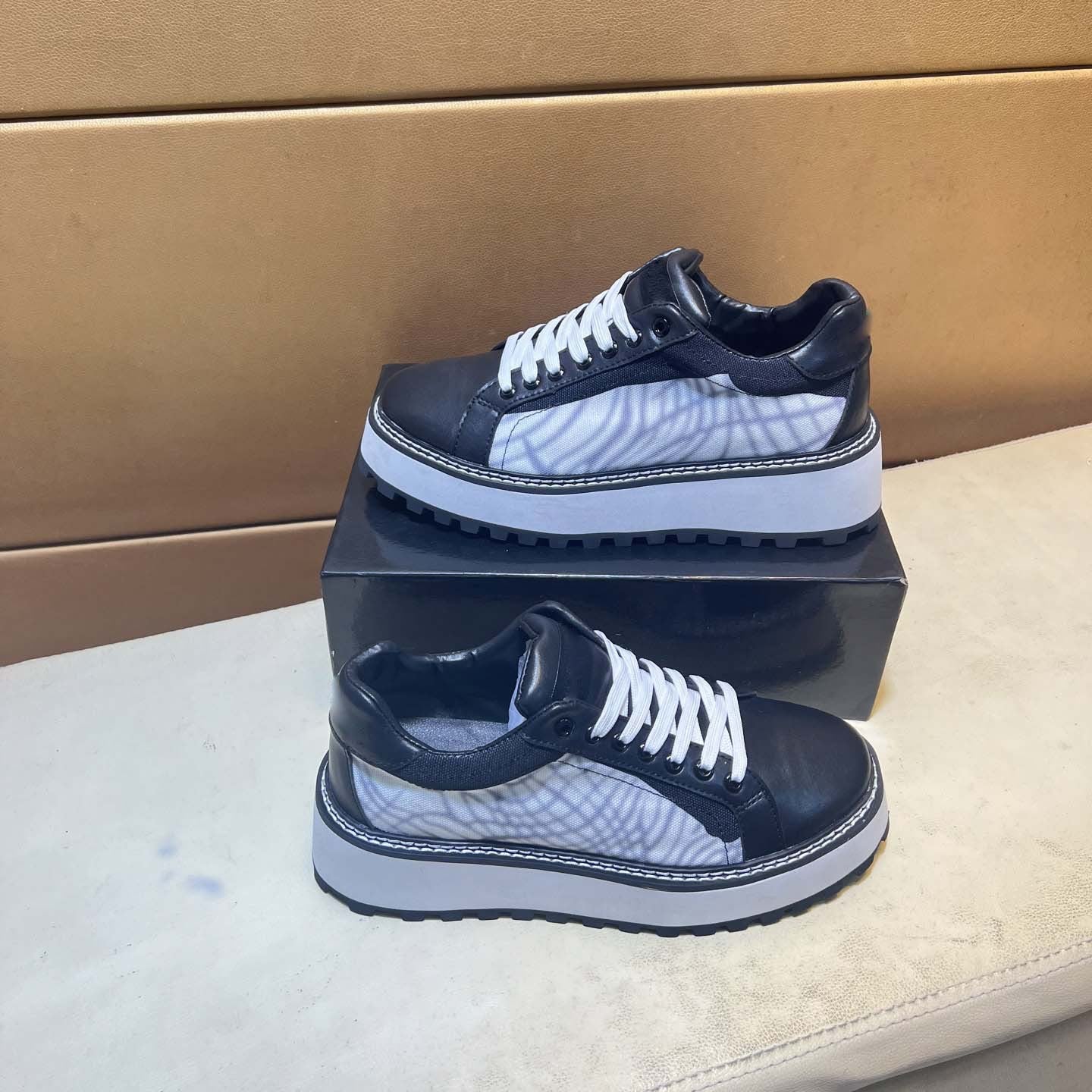 Damen Sneaker Tweed Optik BequemSportlich