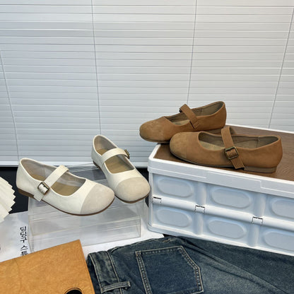 Ballerinas Damen Bequem mit verstellbarem Riemen und Weichem Innenfutter
