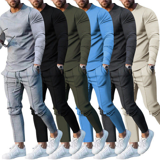 Herren Freizeit-Set Langärmlig mit Taschen Komfortable Sportbekleidung - BerlinGlamour
