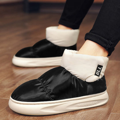Damen Sneaker Hoch Kragen Warm KuschelSchuhe