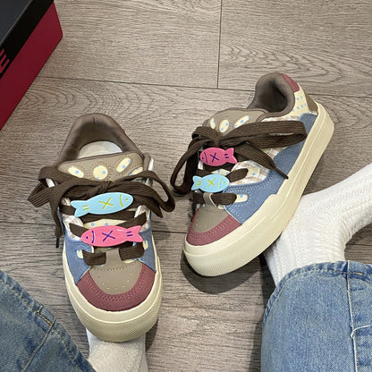 Damen Sneaker Bunt Farben Fröhlich Modisch