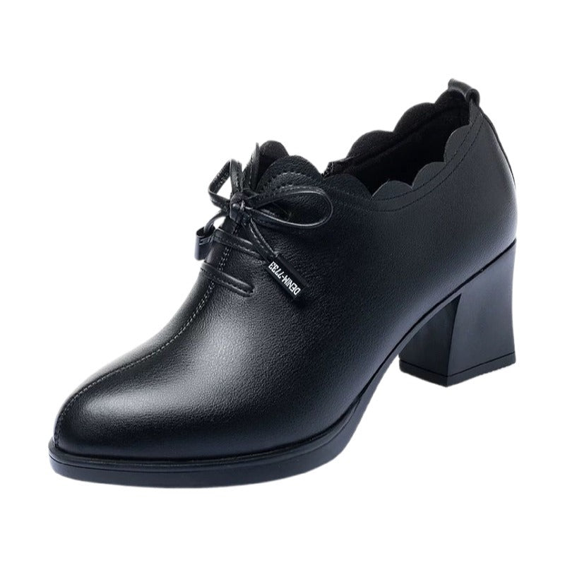 Damen Schnürschuhe Elegante Blockabsatz KomfortSchuhe