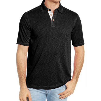Herren Poloshirt Elegant Weiches Gewebe