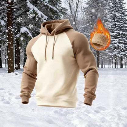 Herren Hoodie Sportlich Modern Grau