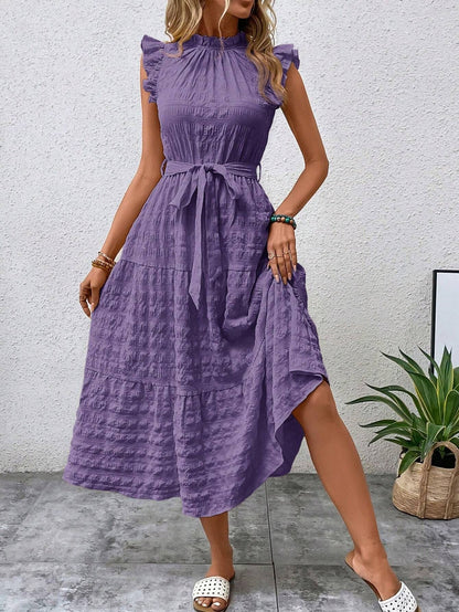 Damen Wickelkleid Elegant Rüschen details Berlin Style