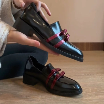 Damen Ballerinas Elegante Lack Schuhe Komfort