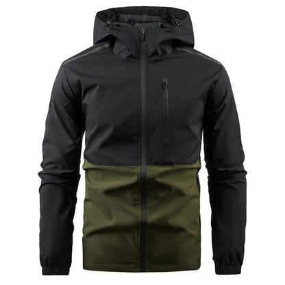Wasserdichte Herrenjacke Funktionsjacke Kapuze Verstellbar