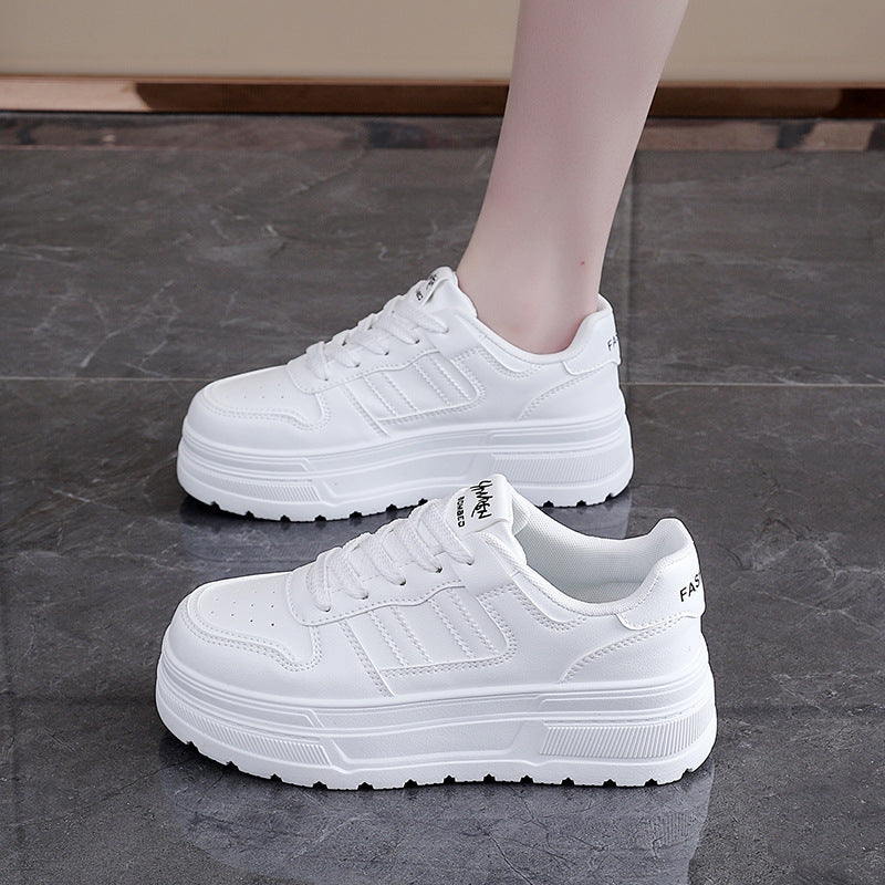Damen Sneaker Hochplateau Atmungsaktiv Sportlich