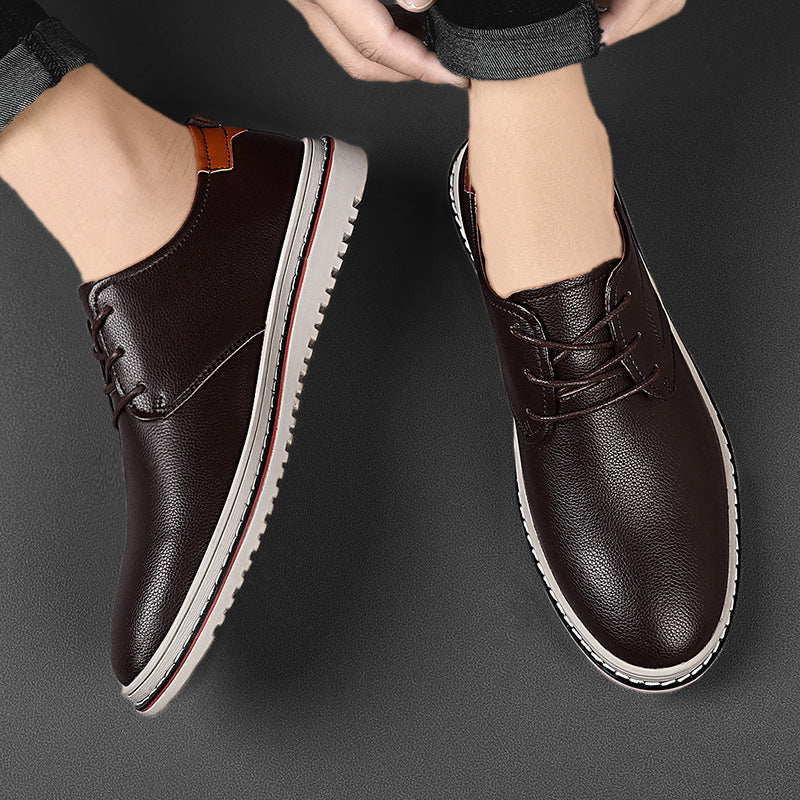 Herren Schnürschuhe Leder Elegante Freizeitschuhe Modern