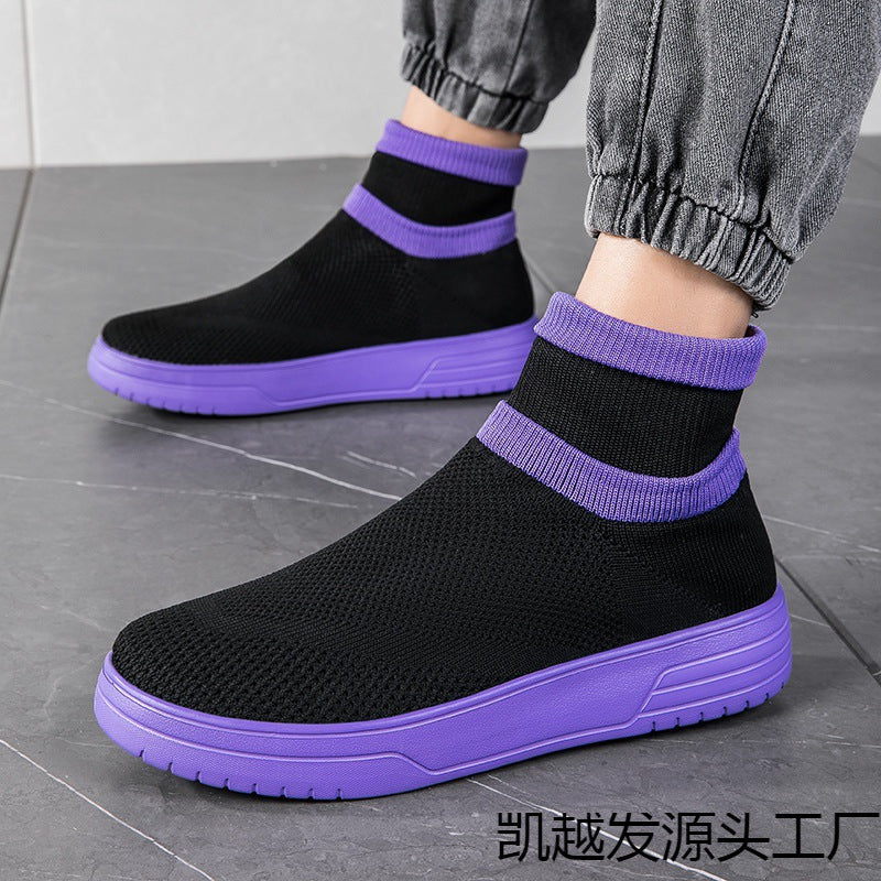 Damen Sport Sneaker Laufschuhe Knöchelschutz Rutschfest
