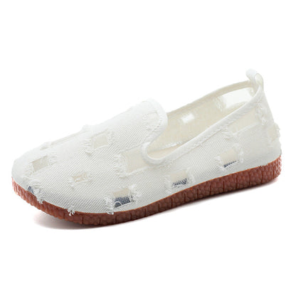 Damen Slip-On Schuhe Luftig Lochdesign Trendy Sommer