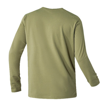 Herren Funktionslongsleeve Atmungsaktiv mit Tasche Sportlich