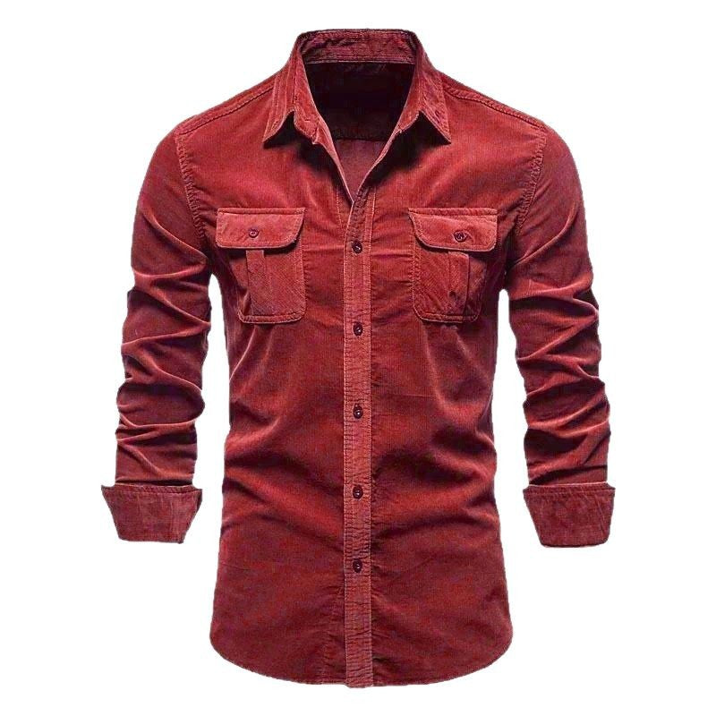 Herren Hemd Langarm Denim Style Modern