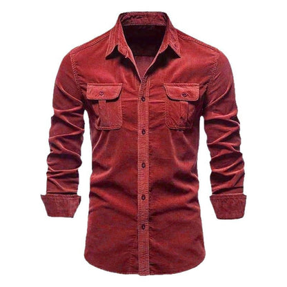 Herren Hemd Langarm Denim Style Modern