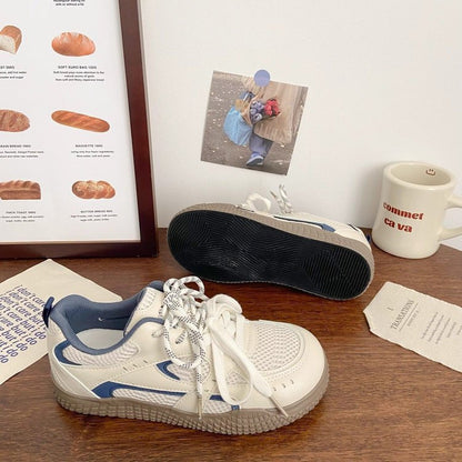 Damen Sneaker Sportlich Schnürsystem Rutschfest