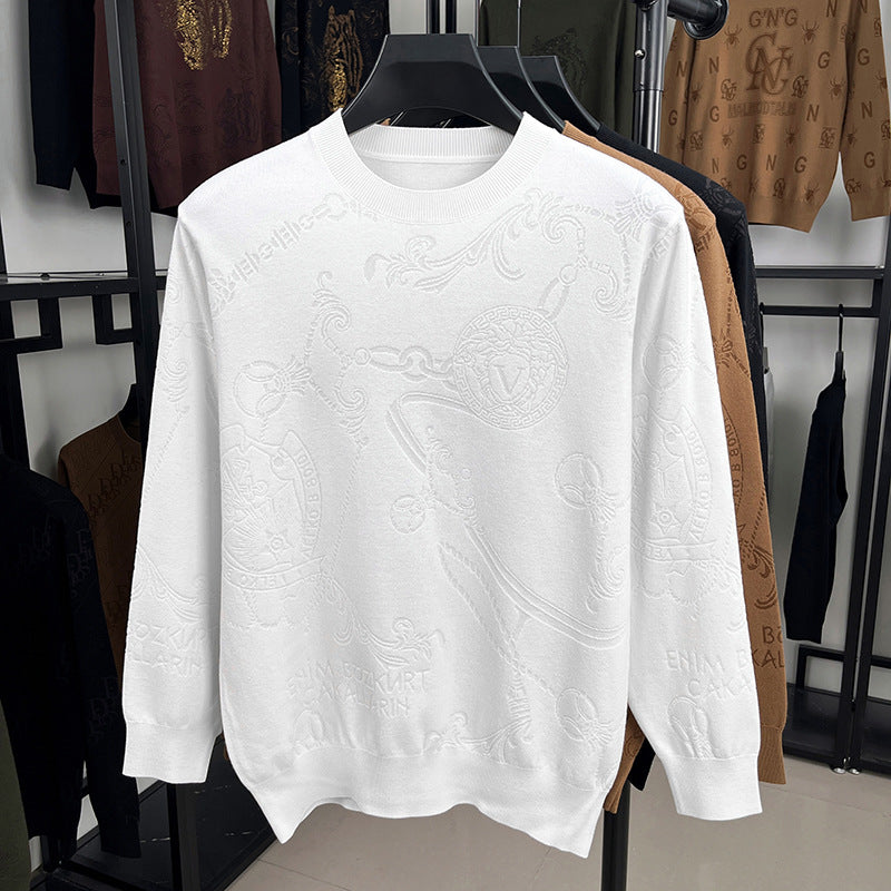 Herren Strickpullover mit 3D Logo Modern Berlin Style