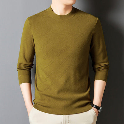 Herren Pullover Rundhals Eleganter Baumwolle Qualität
