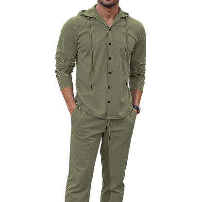 Herren Sportset Mit Kapuze Elastischer Bund Modern