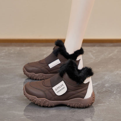 Damen Winterstiefel Sportlich Warm Flauschig Rutschfest