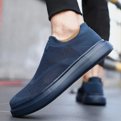 Damen Sneaker Atmungsaktiv Slip-On Bequem Schwarz