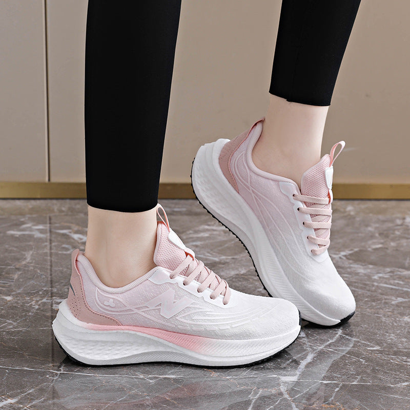 Damen Laufschuhe Leicht atmungsaktiv Sportschuhe Schwarz