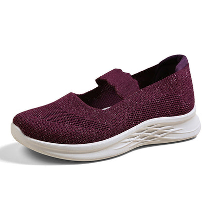 Damen Laufschuhe Leicht Atmungsaktiv Slip-On Schuhe