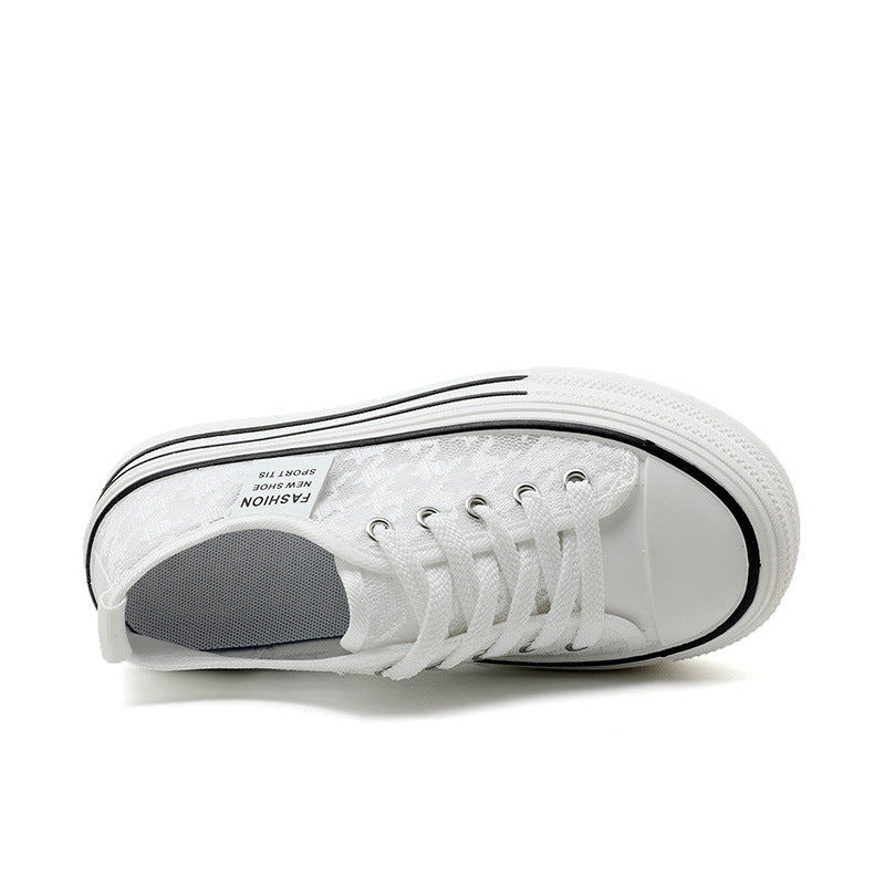 Damen Plateau Sneaker Hoch modisch Rutschfest