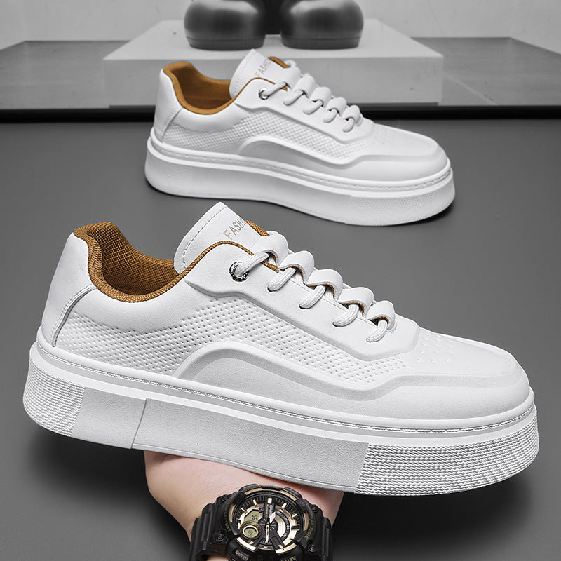 Damen Sneaker Atmungsaktiv Trendig Weiße Sohle