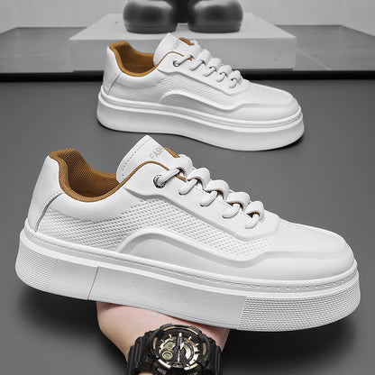 Damen Sneaker Atmungsaktiv Trendig Weiße Sohle