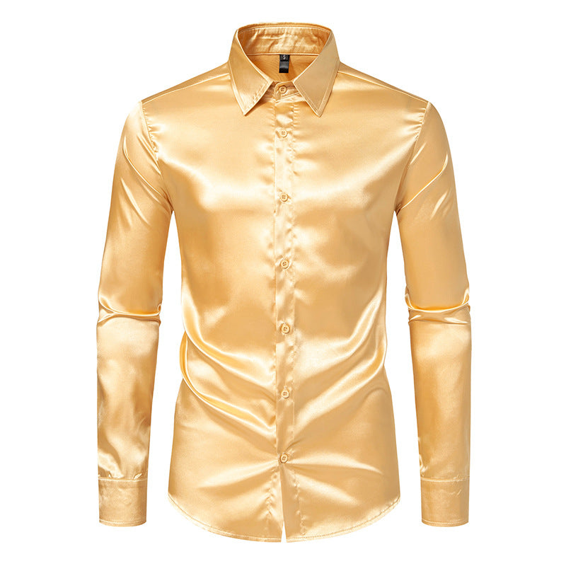 Seidenhemd Herren Elegantes Designer Hemd