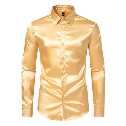 Seidenhemd Herren Elegantes Designer Hemd