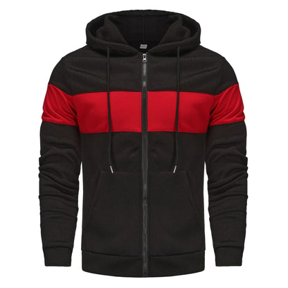 Herren Sportjacke Kapuzenjacke Atmungsaktiv Reißverschluss