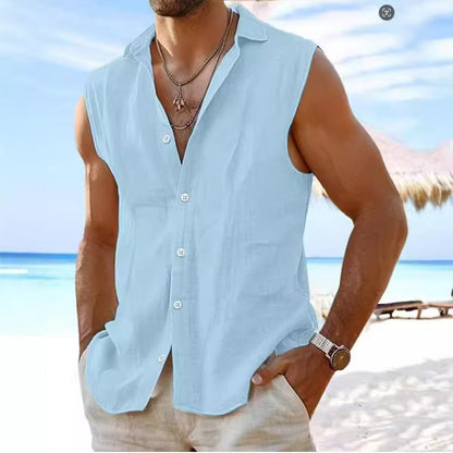 Herren Sommerweste Leicht Freizeitshirt Modern - BerlinGlamour