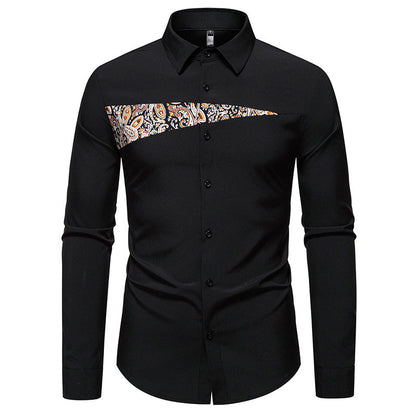 Herren Hemd Modern mit Ausgefallenem Muster Elegant Berlin