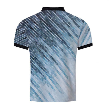 Herren Poloshirt Kurzarm Grafik Design Berlin Style