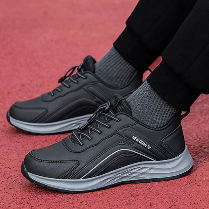 Damen Sneaker Sportlich mit Schnellschnürsystem Schwarz