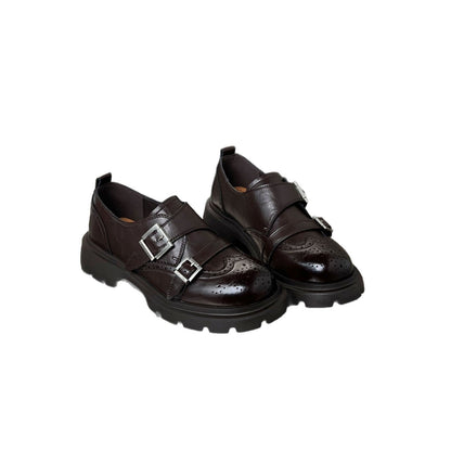 Damen Schnürschuhe Elegante mit Schnallen und rutschfester Sohle