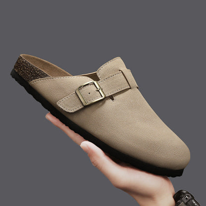 Damen Clogs Elegante mit verstellbarem Riemen und rutschfester Sohle