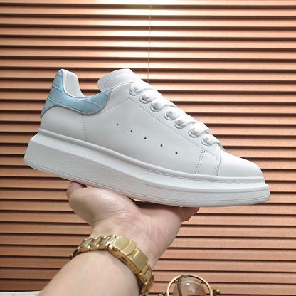 Damen Sneaker Sportlich Lederspitze Weich gepolstert