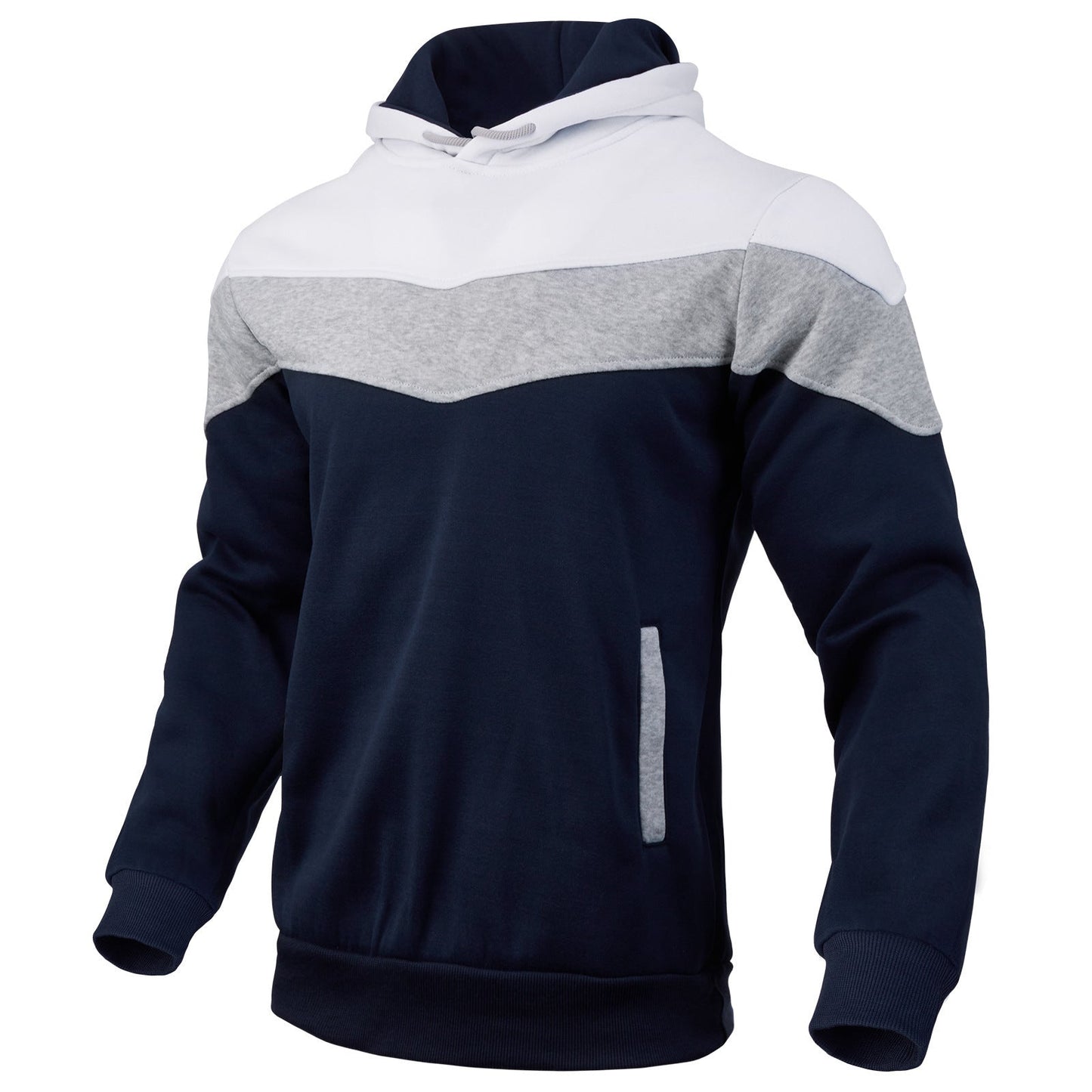Herren Hoodie Sportlich Farbblock Design Modern