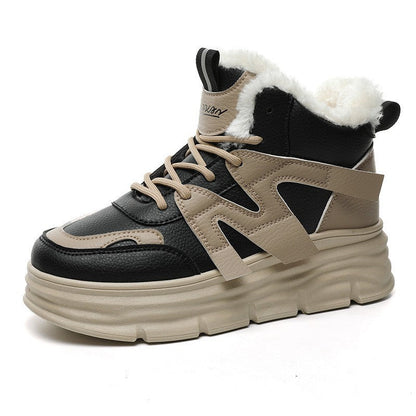 Damen Sneaker High-Top Sportlich Kuschelig Robust - BerlinGlamour