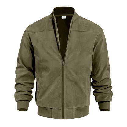Herren Steppjacke Strukturiert Modern Ribb-Bündchen