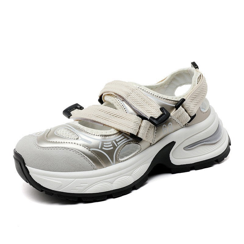 Damen Sneaker Sportlich Atmungsaktiv Mit Verstellbarem Riemen - BerlinGlamour