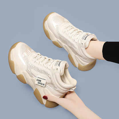 Damen Sneaker Sportlich Ergonomisch Glänzend