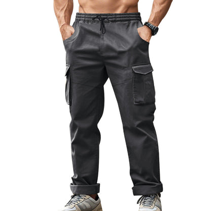 Herren Cargo-Hose Bequem Mit Seitentaschen Elastisch