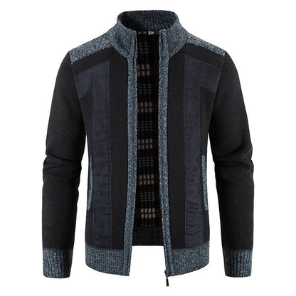 Herren Strickjacke Modern Slim Fit mit Reißverschluss