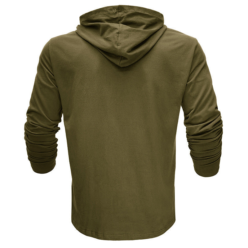 Herren Hoodie Langarm Lässig Bequem Grau