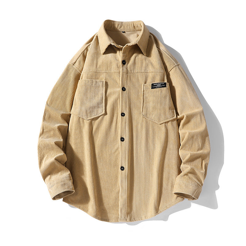 Herren Cordjacke mit Brusttaschen Casual Style